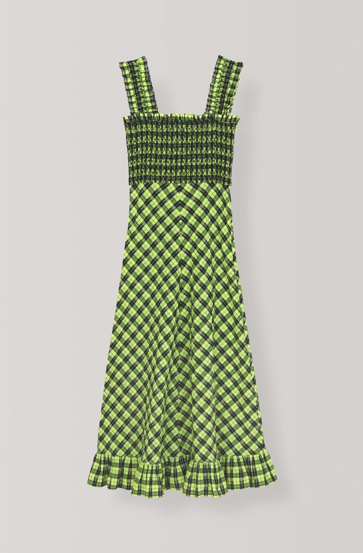 Ganni Seersucker Check Dress photo 4