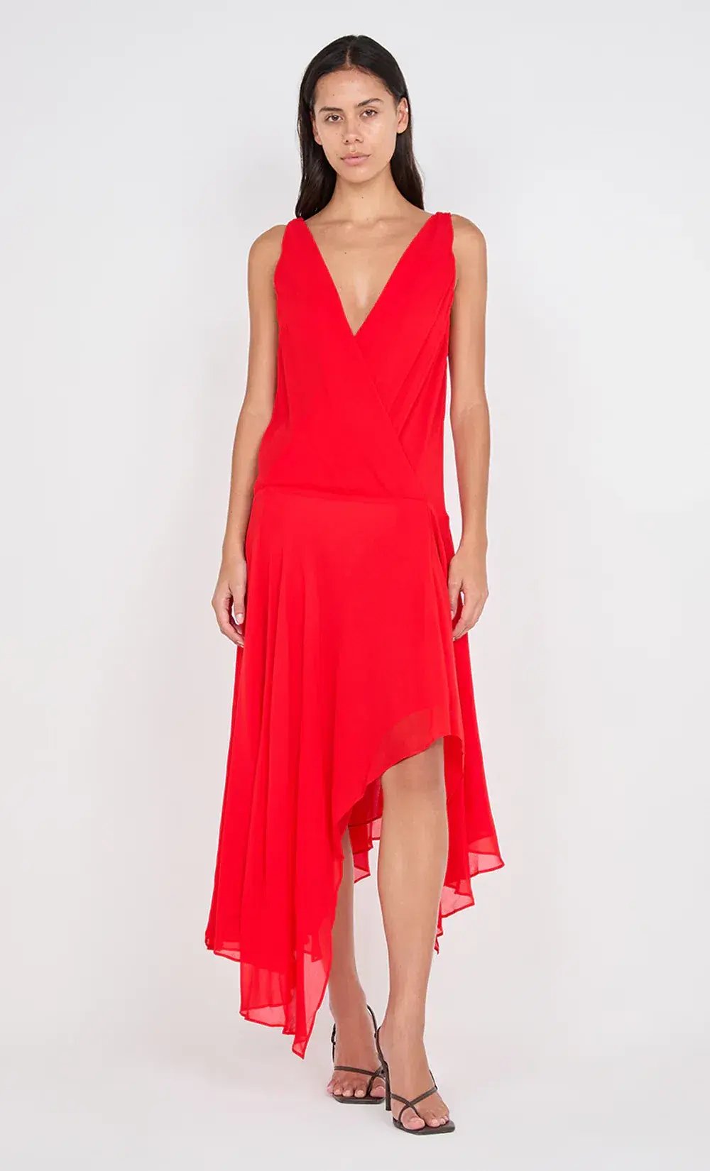Bec & Bridge Rhone Wrap Asym Dress Chilli Size 10 photo 2