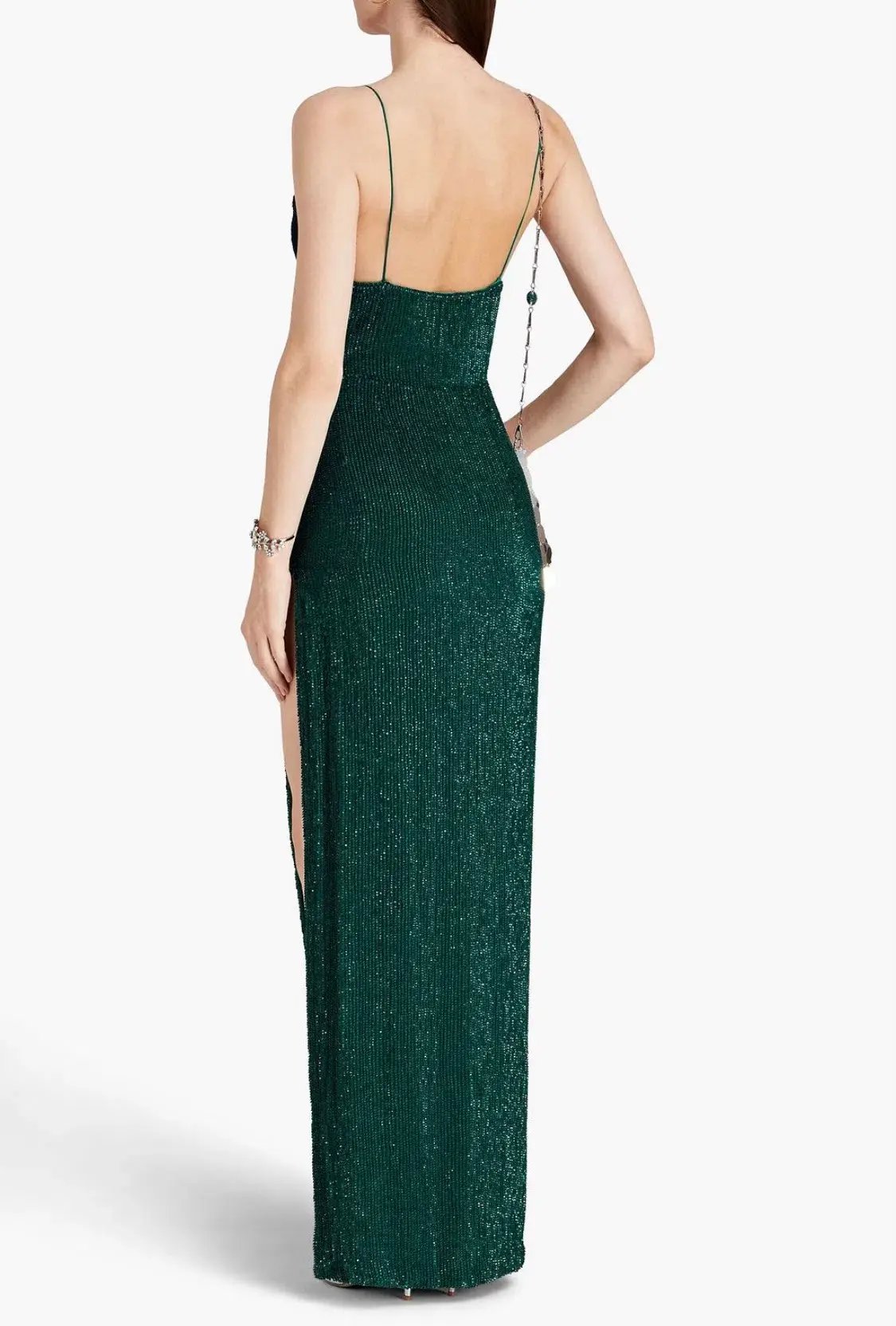 Retrofete Katya Dress Emerald Green Sequin Size AU 8 photo 4