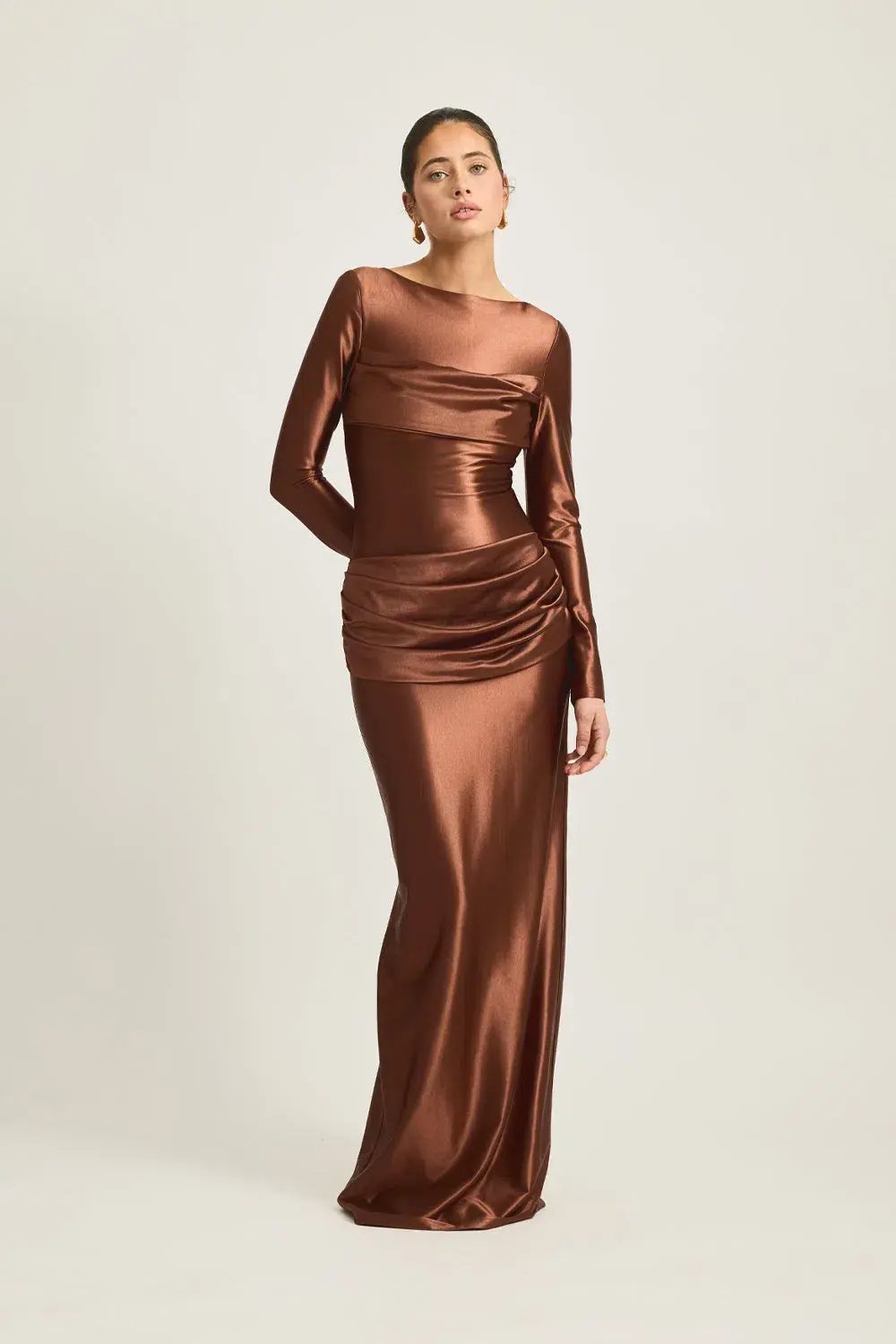 Tojha Hadleigh Maxi Dress Brown Size 10 photo 2