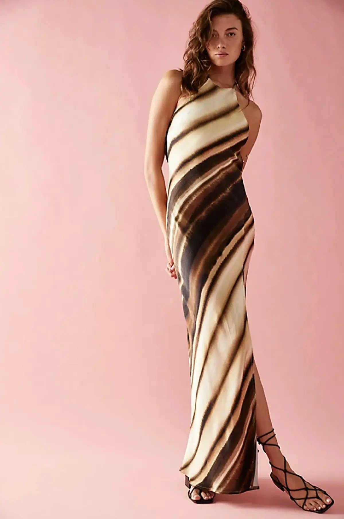 Bec & Bridge Watercolour Maxi Dress Print Size 8 photo 4