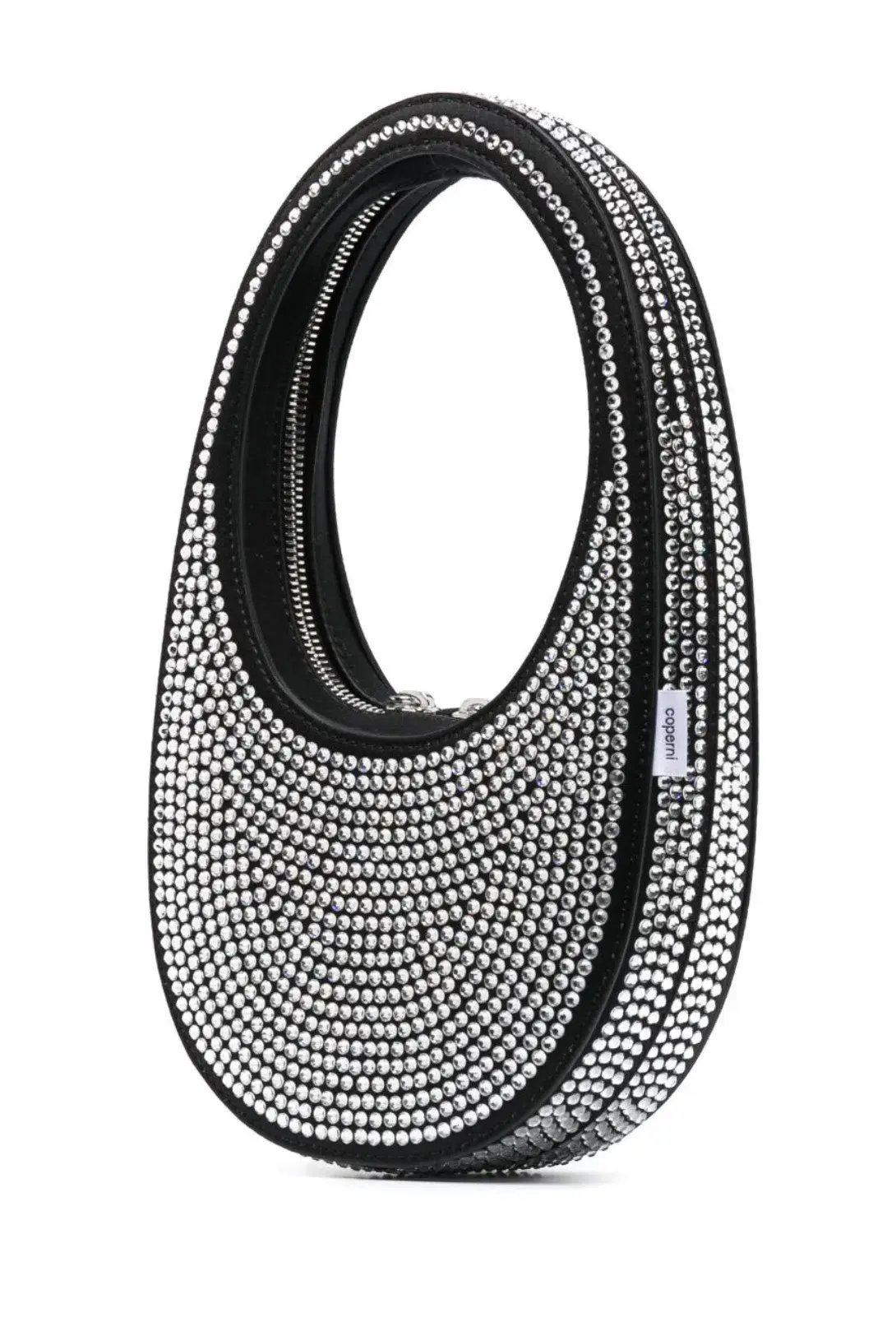 Coperni Crystal Embellished Mini Swipe Bag Black photo 3