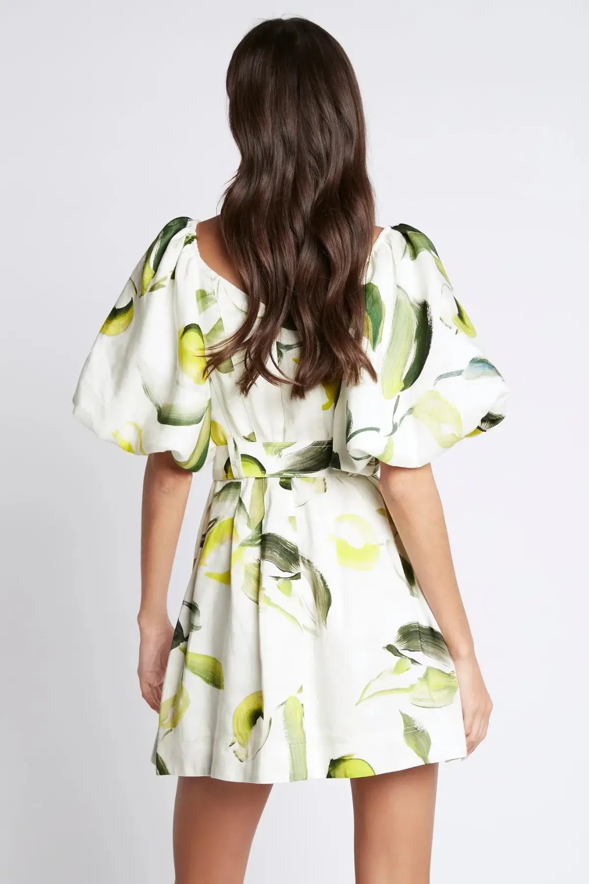 Aje Zest Mini Dress Tropical Lime Print Size 6 photo 3