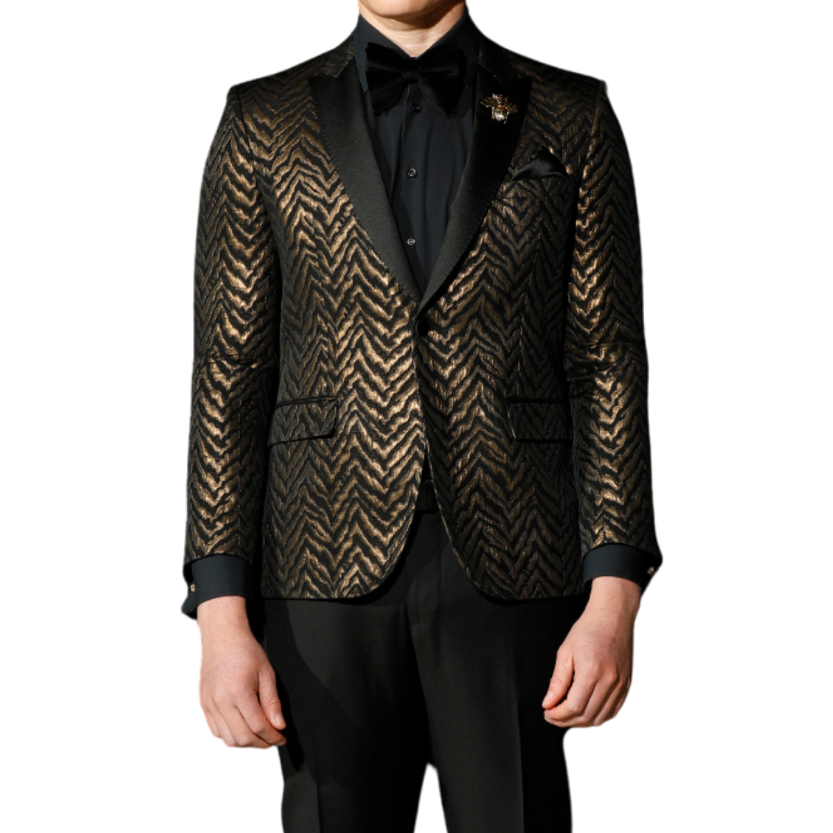 Just Cavalli Gold Zebra Dinner Jacket photo 2