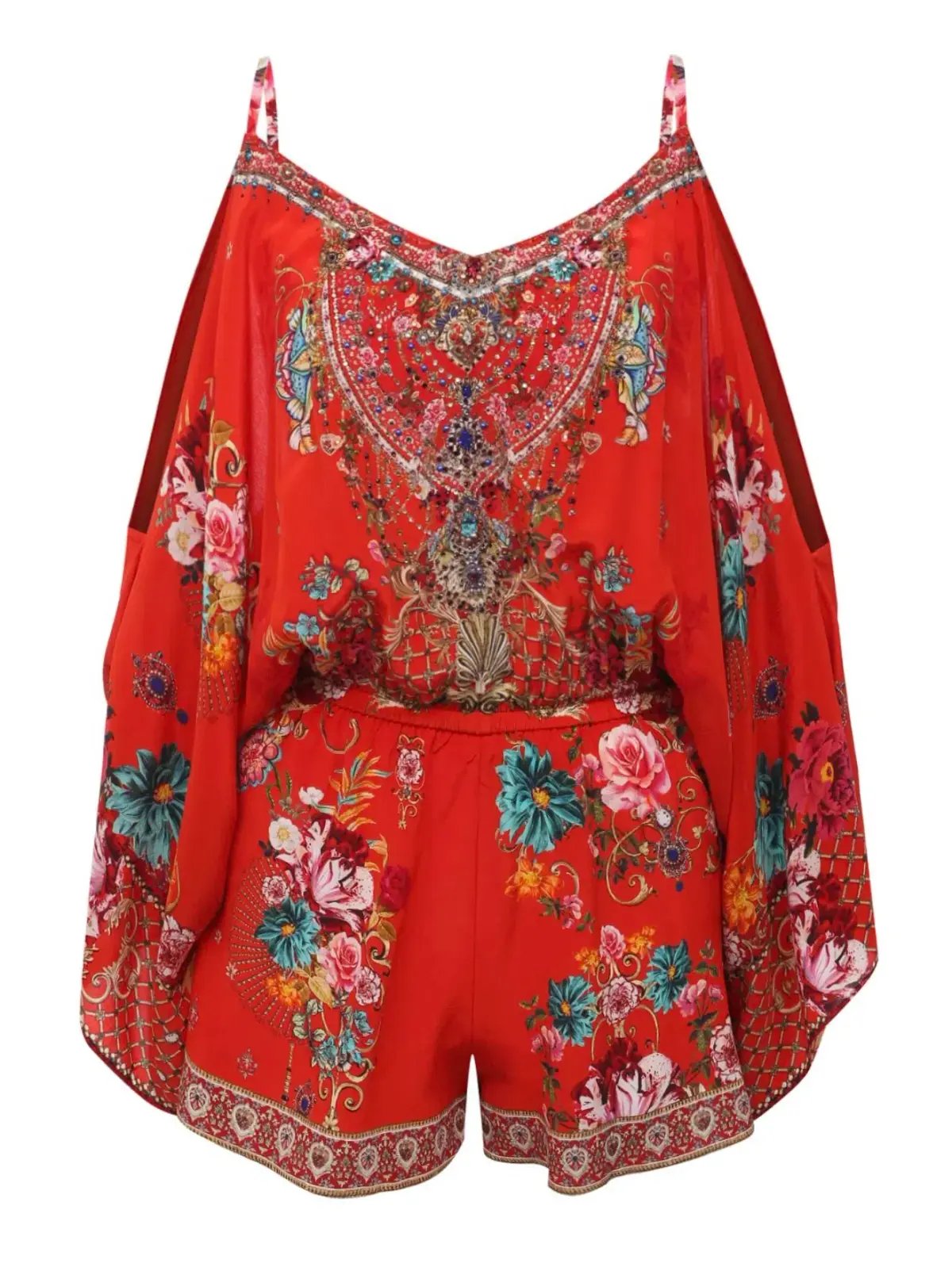 Camilla Drop Shoulder Playsuit Cameos Can Can Size S AU 10 photo 6