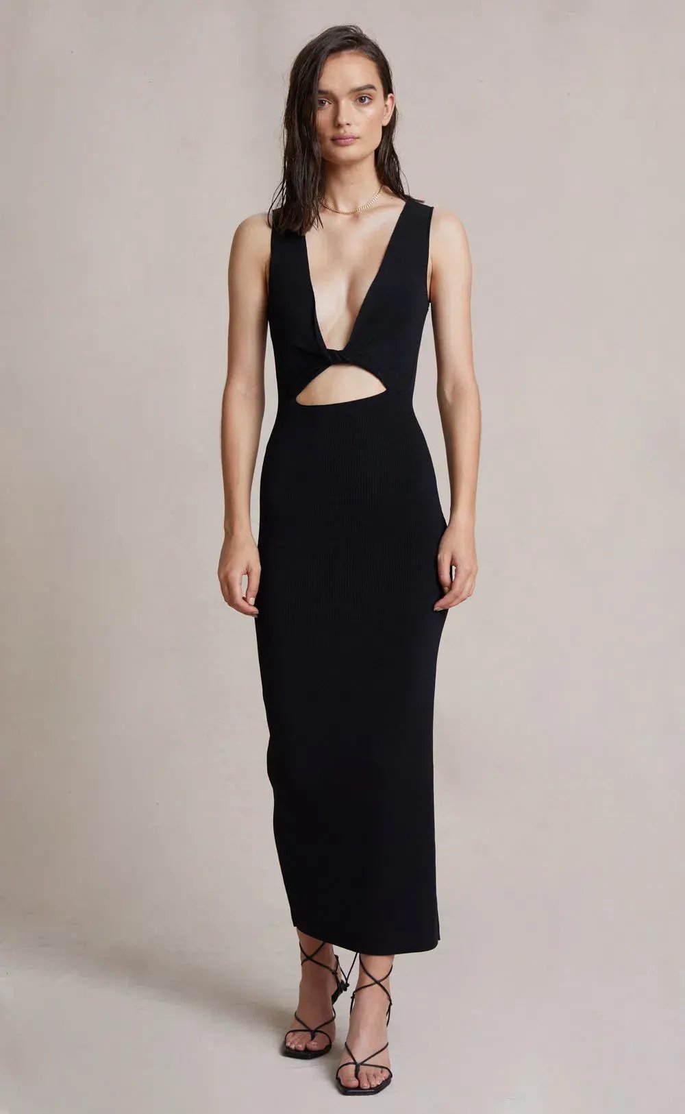 Bec & Bridge Sorbet Summer Midi Dress Black Size 6 photo 6