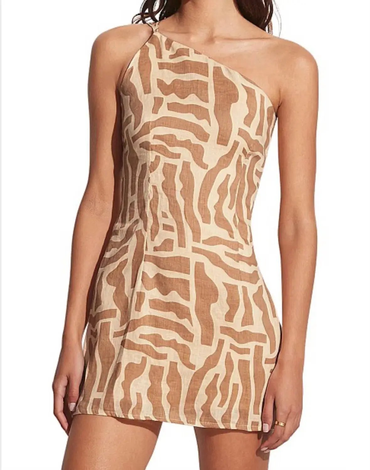 Faithfull the Brand Zippora Mini Dress Print Size 12 photo 4