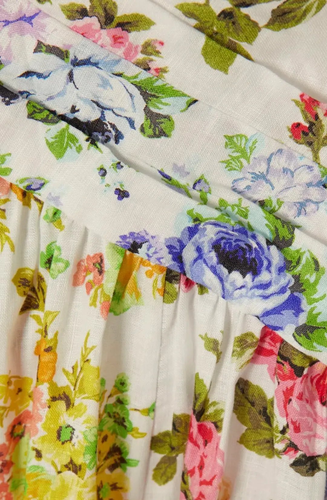 Zimmermann Asymmetric Open Back Floral Midi Dress Print Size 4 (16) photo 4