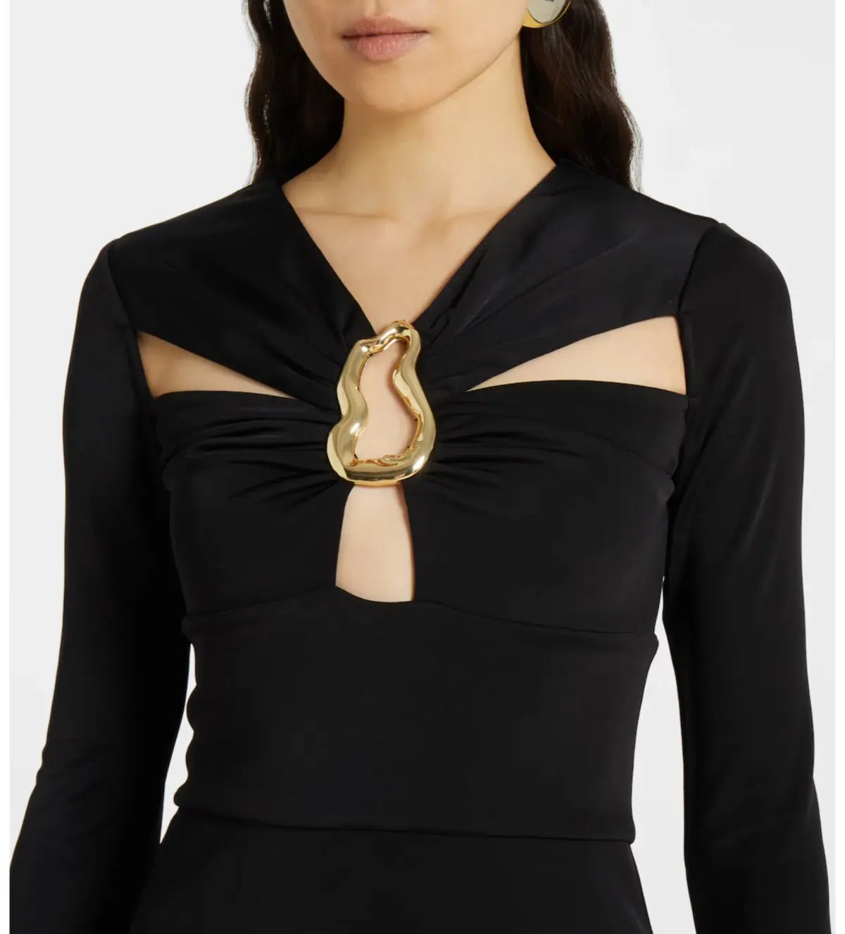 Rebecca Vallance Domenica Cutout Gown in Black Size 8 photo 3