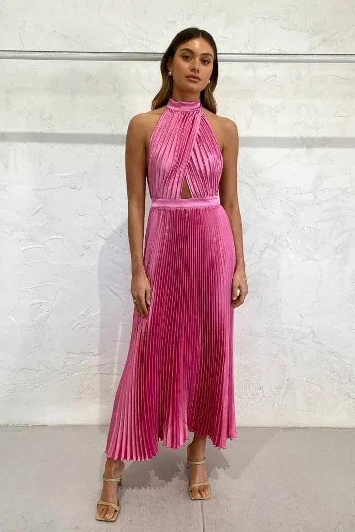 L’idee Renaissance Gown in Hot Pink Size 6 photo 3