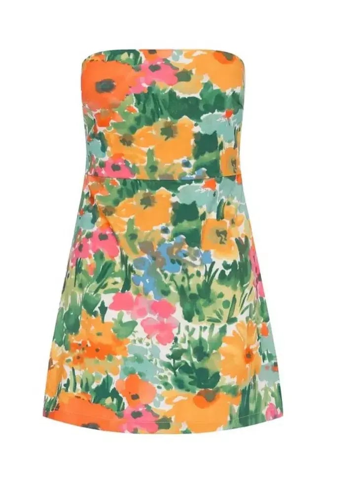 With Jean Lala Mini Dress in Splice Floral Size XS / AU 6 photo 5
