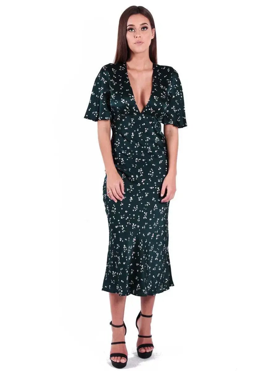 Bec & Bridge Jardin Midi dress Green Size 14 photo 5