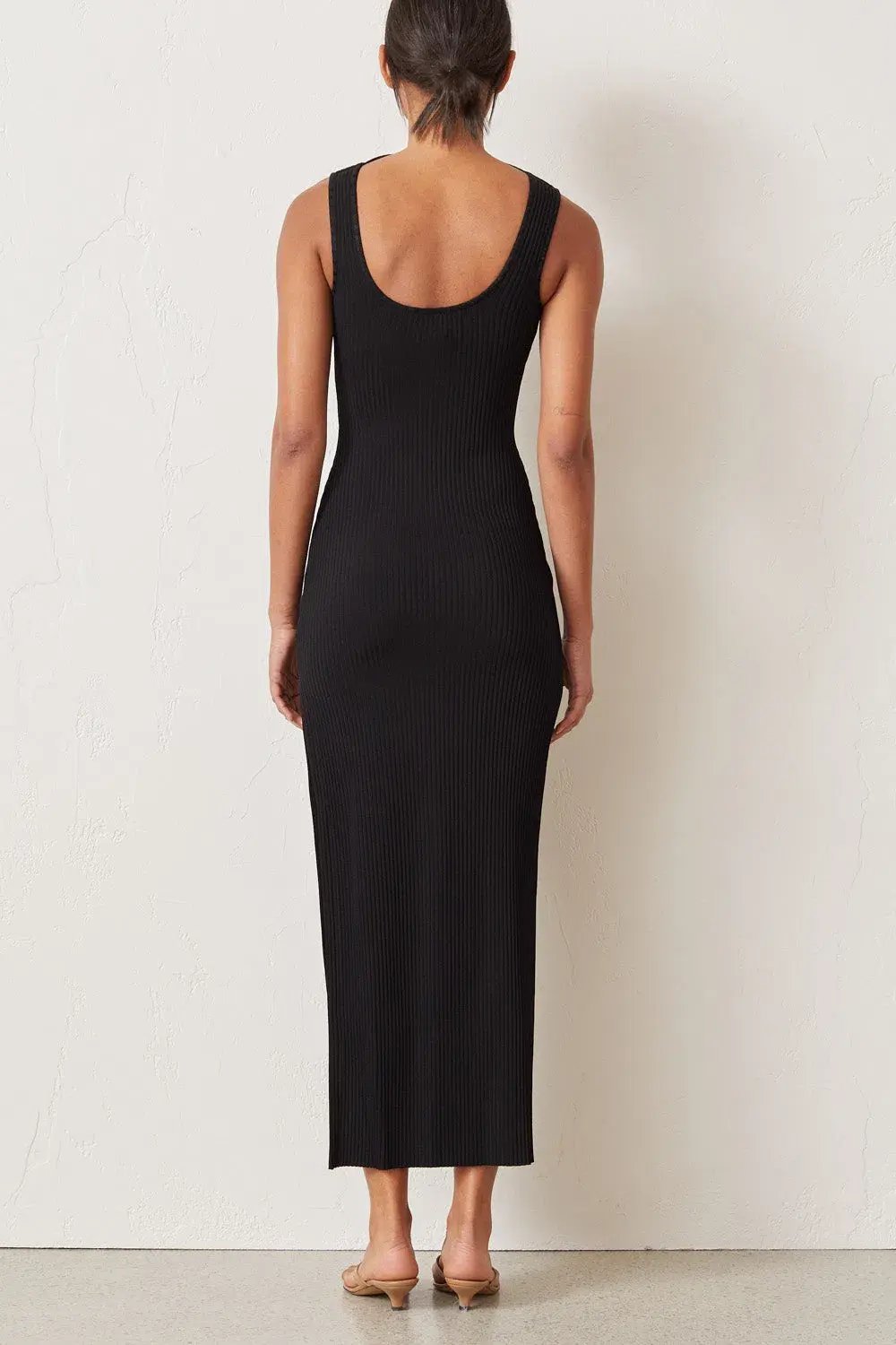 Bec and Bridge Noir Et Blanc Midi Dress Black Size 12 photo 4