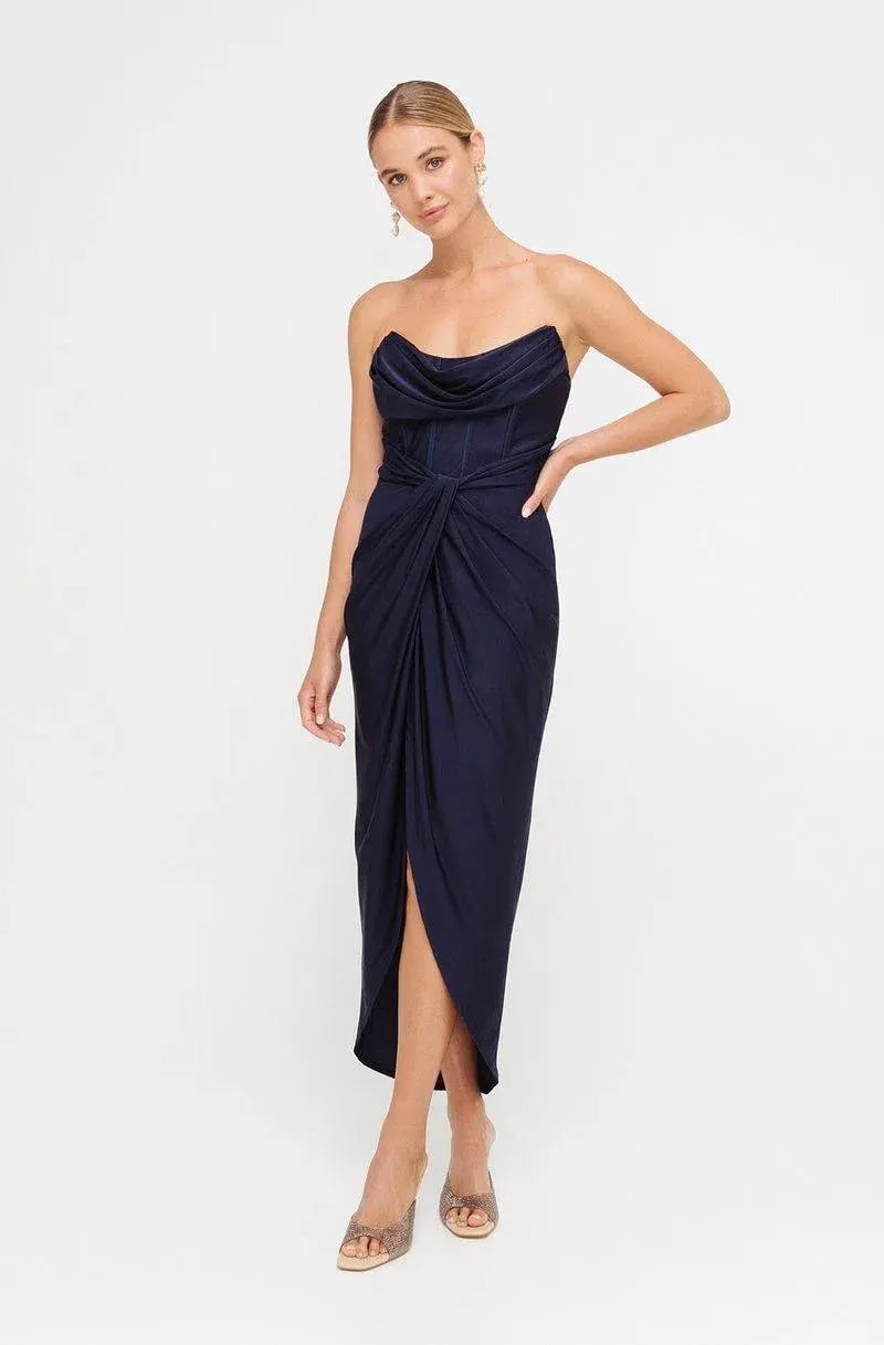 Sheike Cosmopolitan Dress Navy Size 10 photo 4