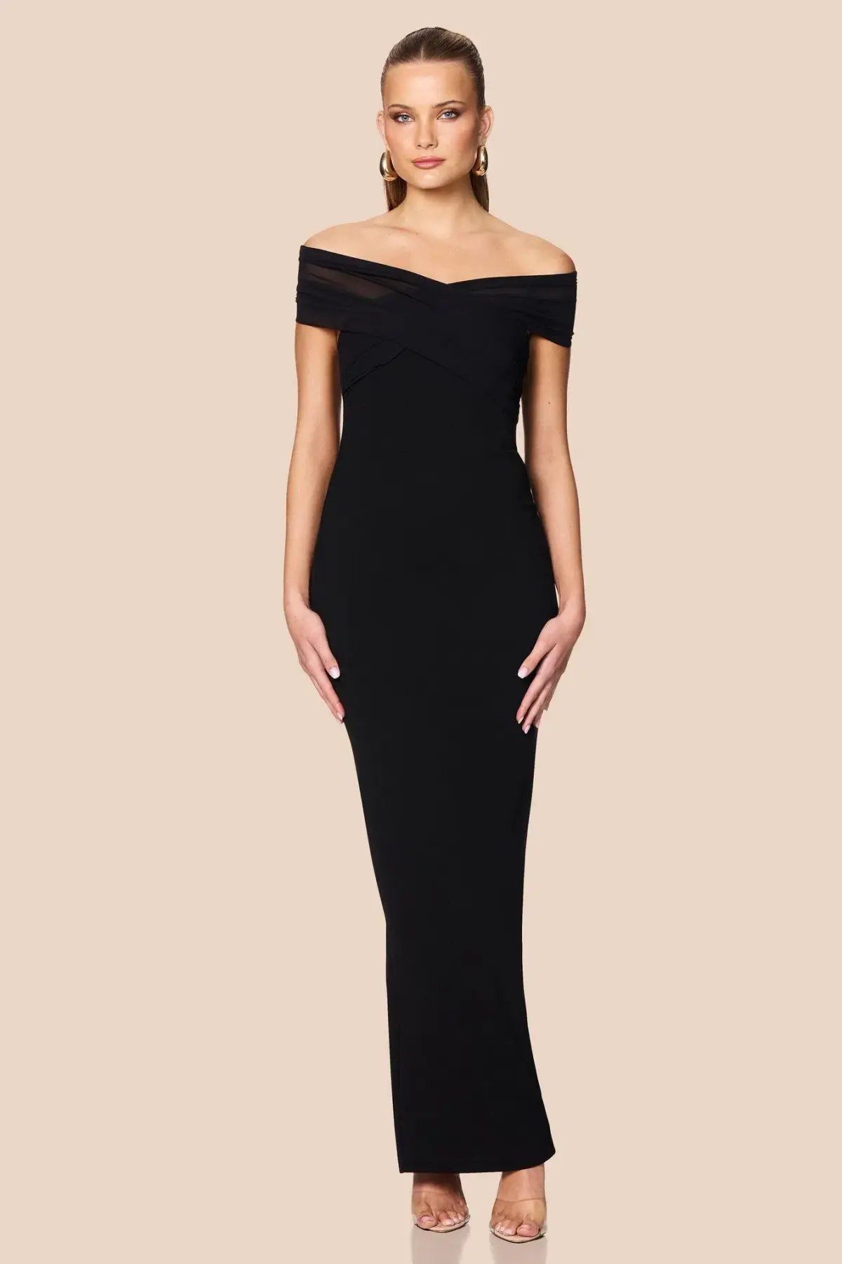 Love Nookie Zephyr Gown Maxi Black Size AU 8 photo 3