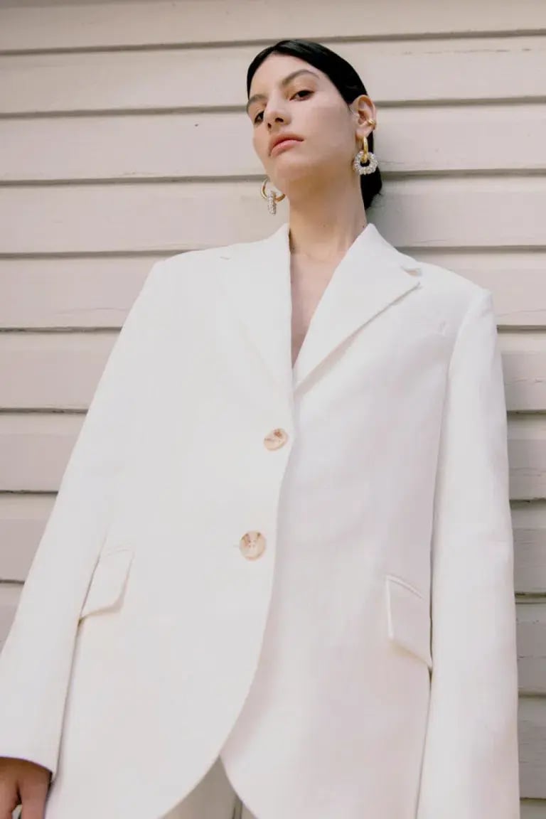 Camilla & Marc Raleigh Two-Piece Suit Cream Size 10 photo 2