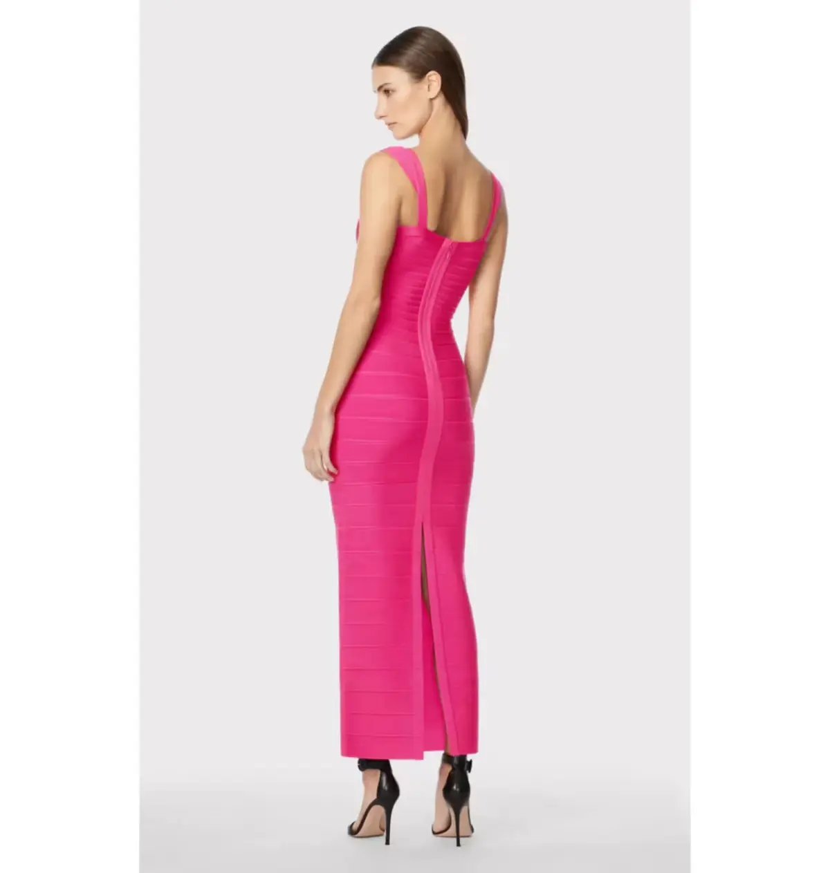 Herve Leger Sweetheart Gown Pink Size M / AU 10 photo 3