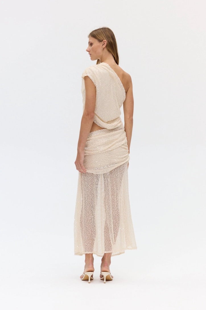 Third Form Nightfall Sequin Maxi Dress - Shell photo 3