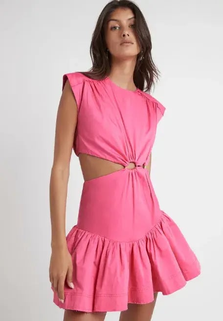 Aje Solstice Cut Out Ring Flip Mini Dress Pink Size AU 6 photo 2