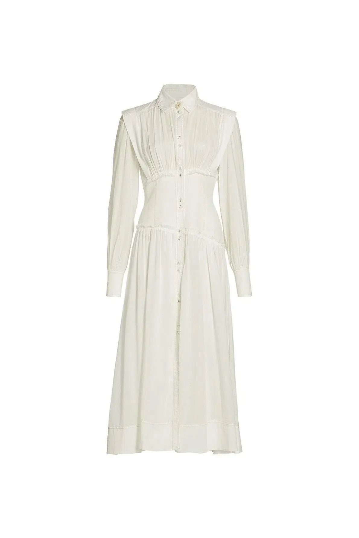 Aje Utopia Long Sleeve Dress Ivory Size 4 photo 3
