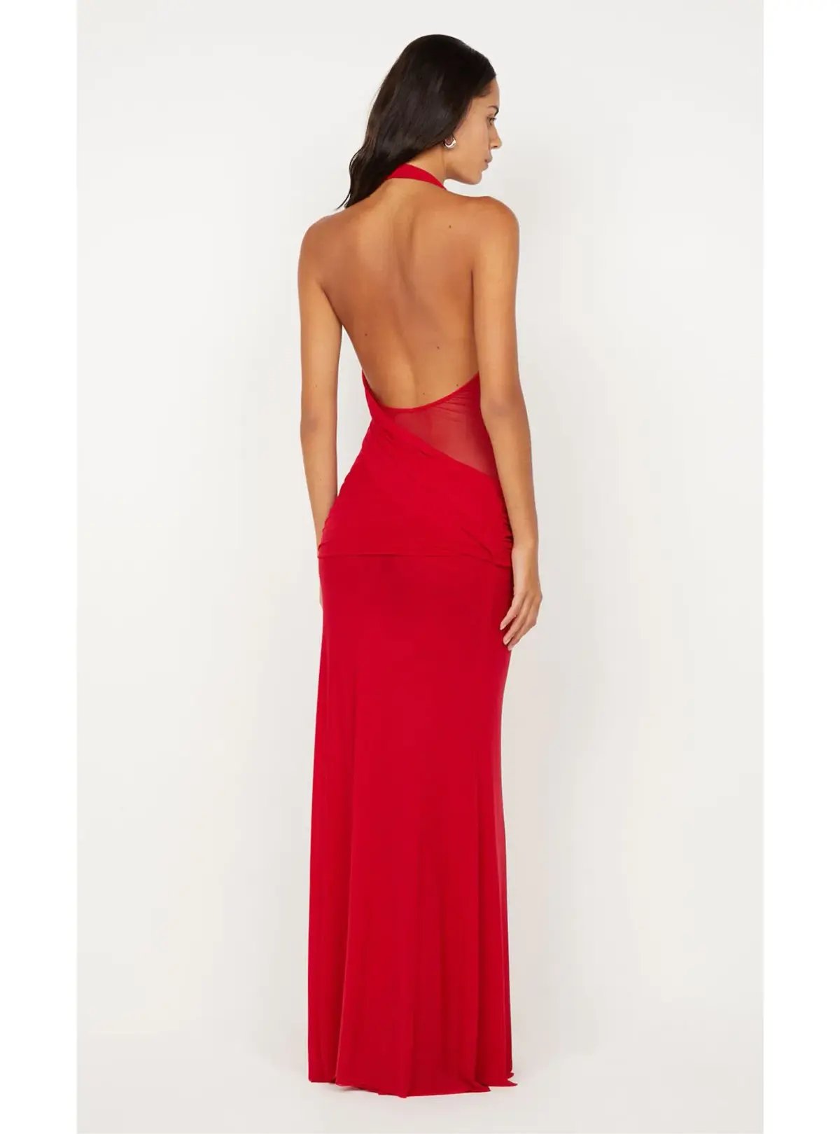 Bec & Bridge Deija Halter Maxi Dress in Strawberry Red Size 6 photo 2