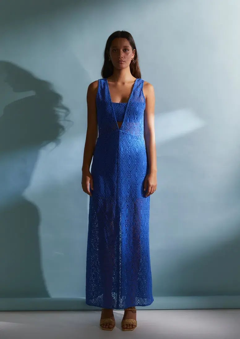 Roame Westwood Dress Cobalt Crochet Blue Size 1 / AU 8 photo 6