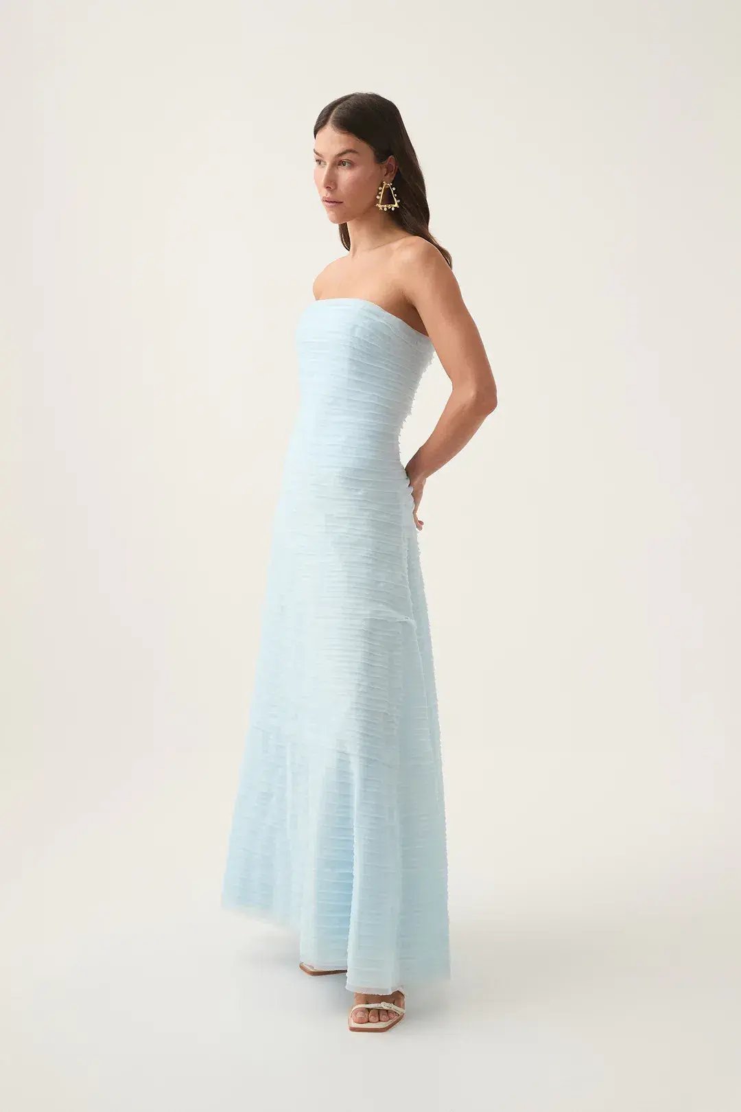 Aje Soundscape Maxi Dress Sea Breeze Size Au 6 photo 4