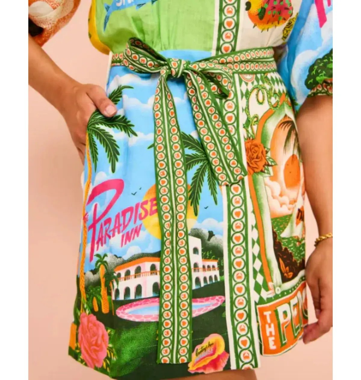 Alemais Paradiso Mini Dress Multi Size AU 10 photo 4