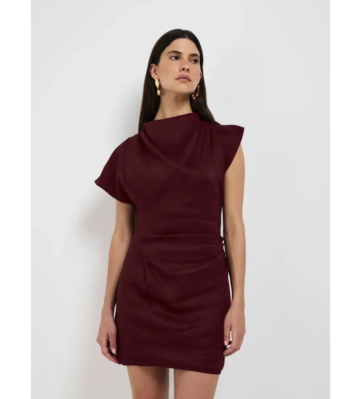 Sheike Paris Nights Mini Dress Burgundy Size AU 18 photo 4