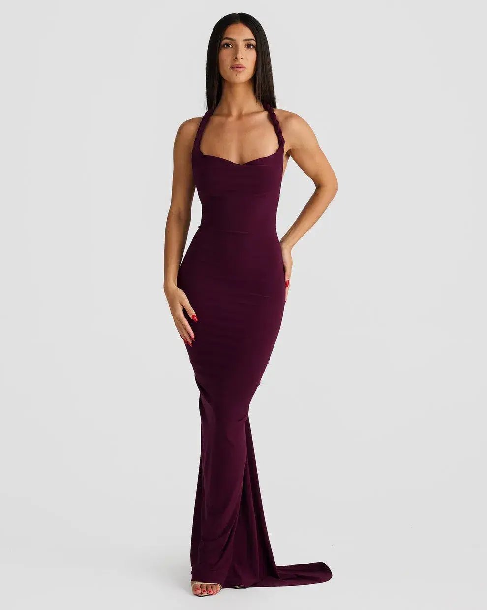 Melani The Label Maia Maxi Gown Mulberry  Size 6 photo 5