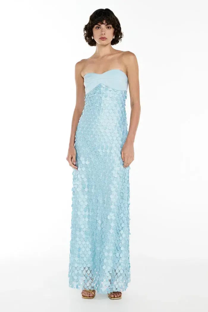 Manning Cartell Supreme Extreme Balconette Maxi  Dress Acqua Spritz Size 8 photo 2