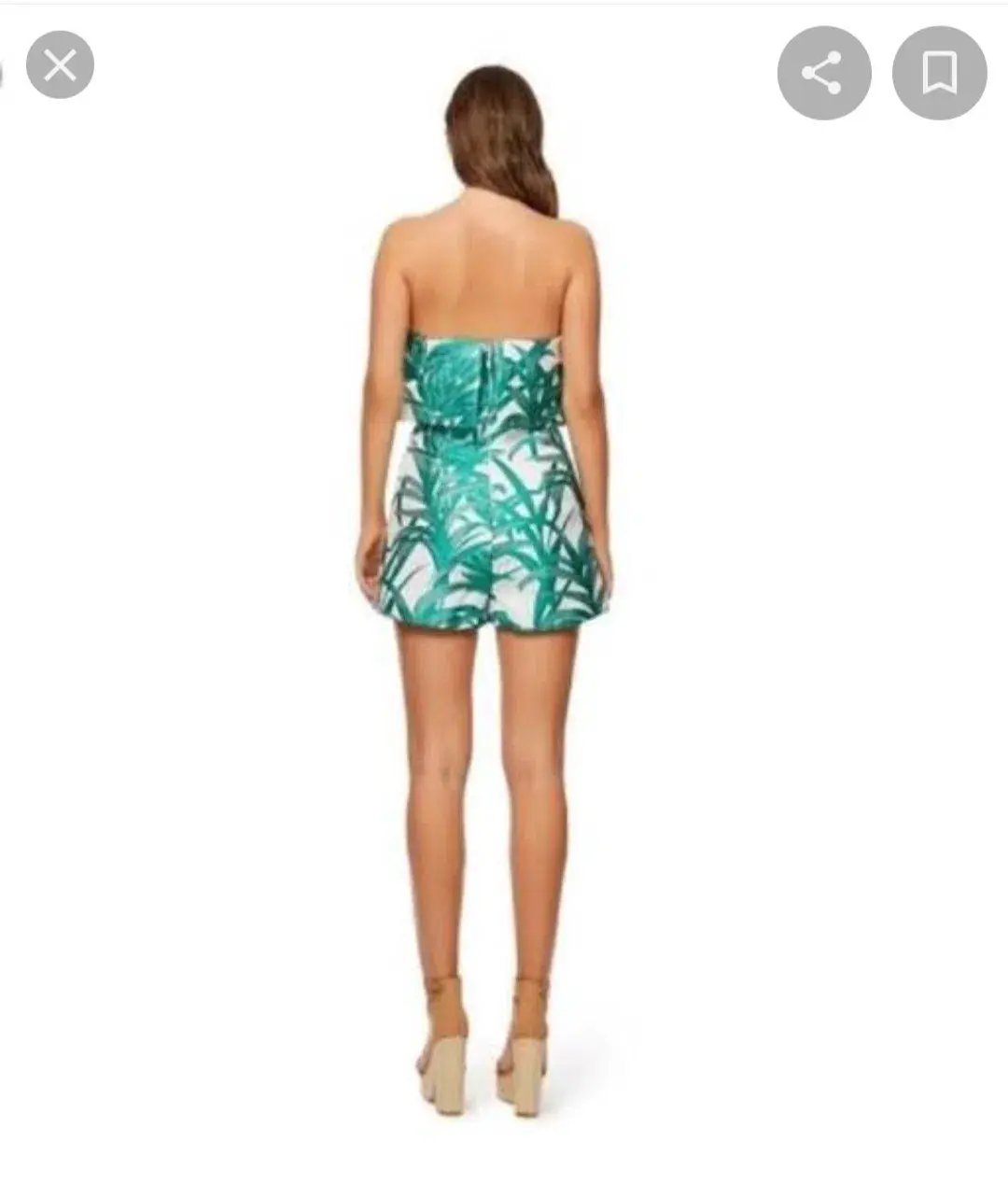 Kookai Palm Cove Playsuit Print Size 6 photo 2