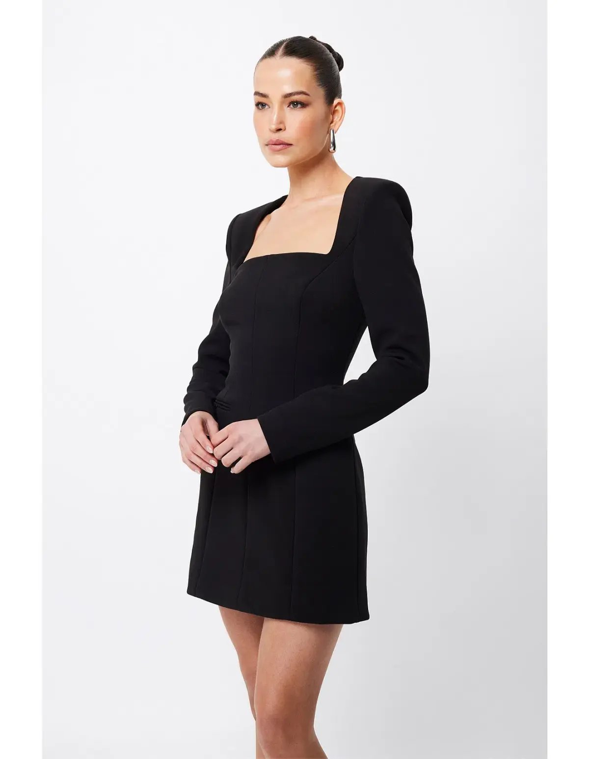 Mossman Origin Mini Dress Black Size 8 photo 2
