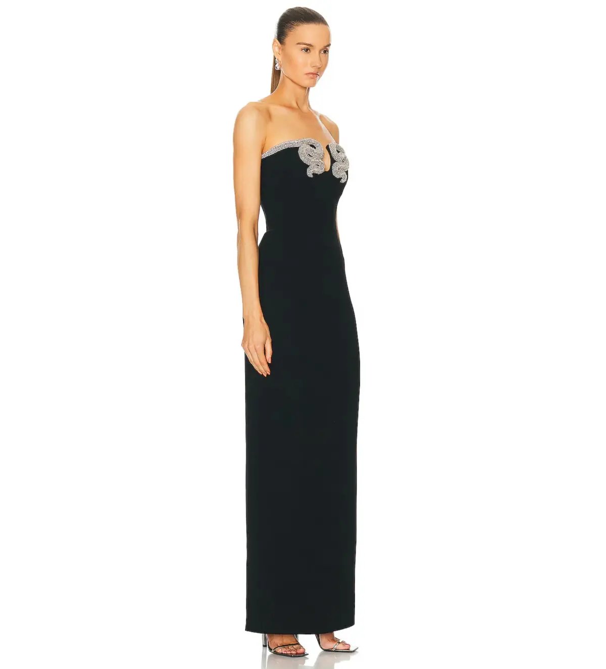 Rachel Gilbert Lukas Gown Black Size 1/Au 8 photo 2