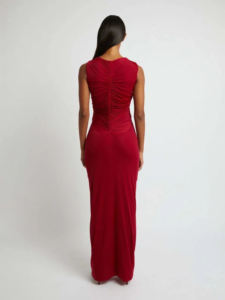 Christopher Esber Venus Tank Dress Cherry Red Size 10 photo 3