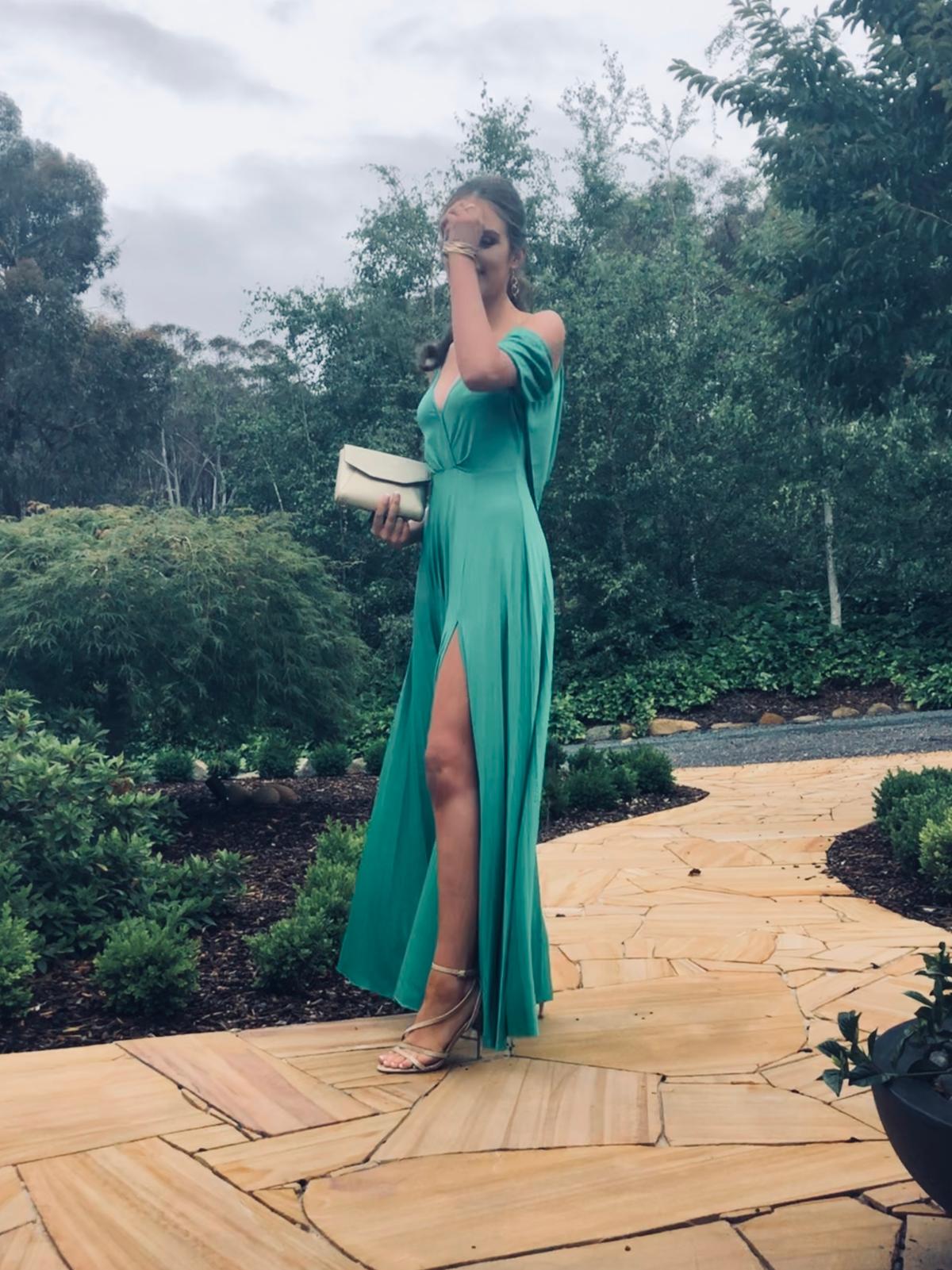 Green Formal Dress size 8 photo 2