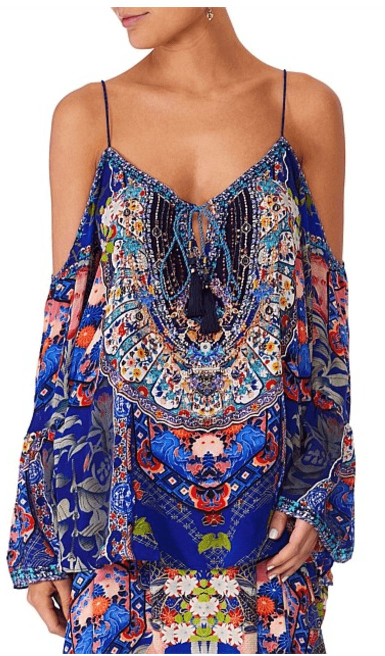 Camilla Saturn Sister Drop Shoulder Top Size Medium photo 2