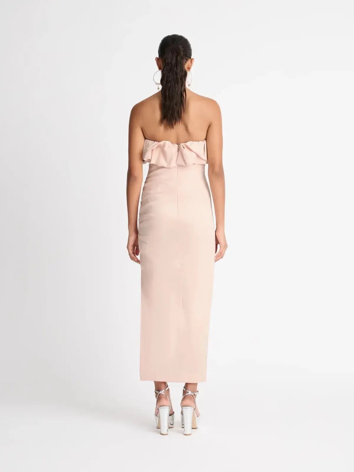 Sheike Queen Of Hearts Dress Pink Nude Size 10 photo 2
