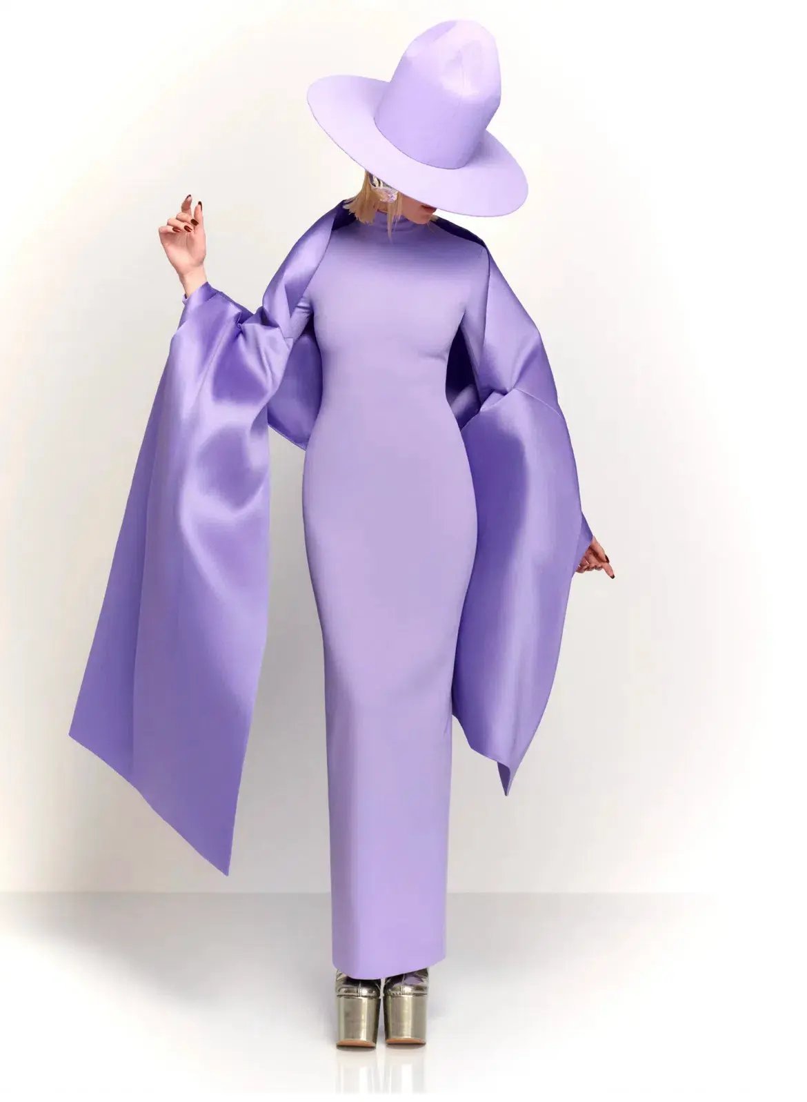 Solace London Lyana Maxi Dress Lilac Size 8 photo 2