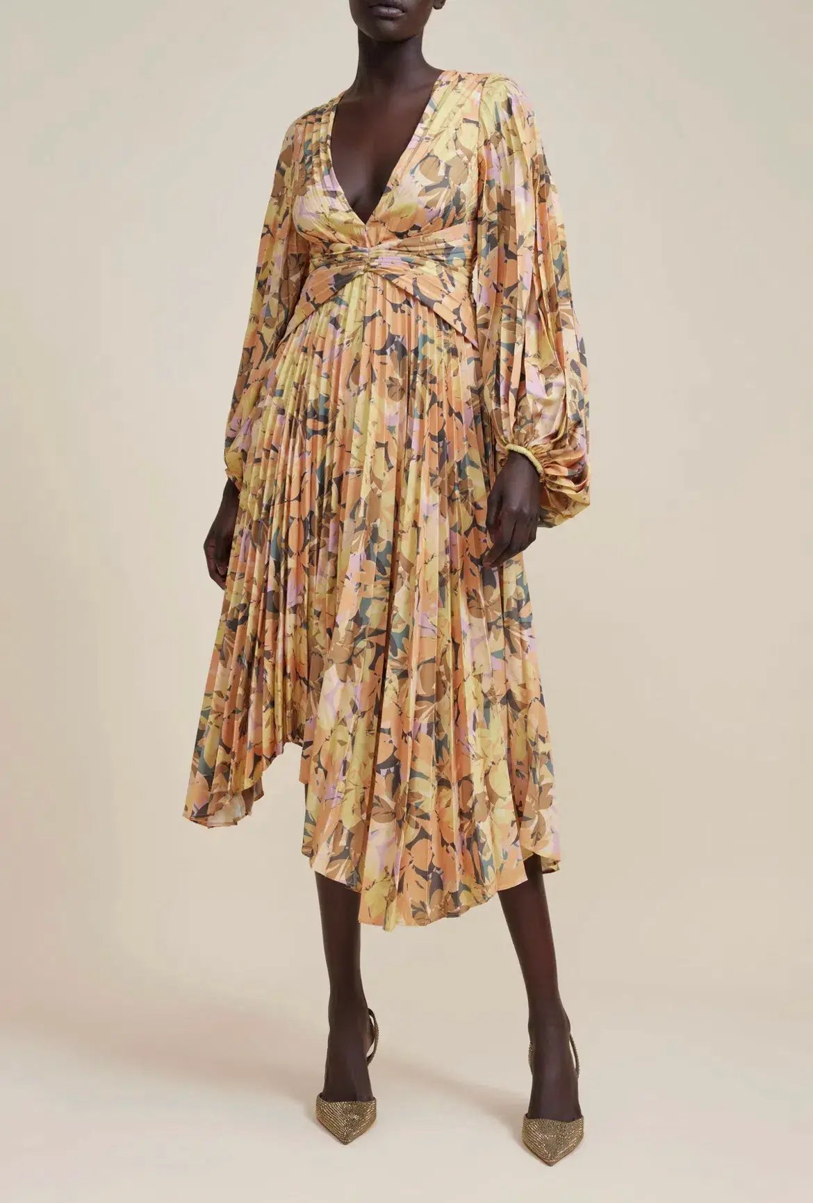 Acler Palms Midi Dress Kaleidoscope Floral Size 8 photo 2