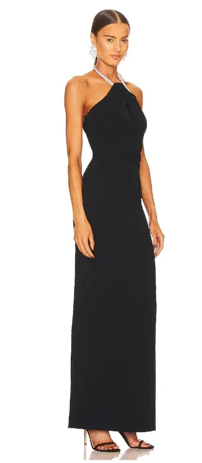 Solace London Riva Maxi Dress in Black Size 10 / M photo 2