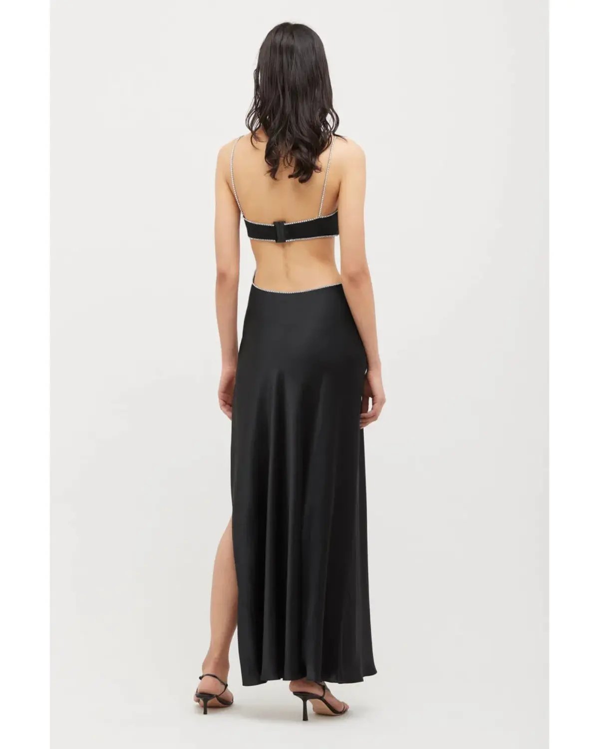Michael Lo Sordo Symic Crystalline Luna Dress Black Size AU 8 photo 2