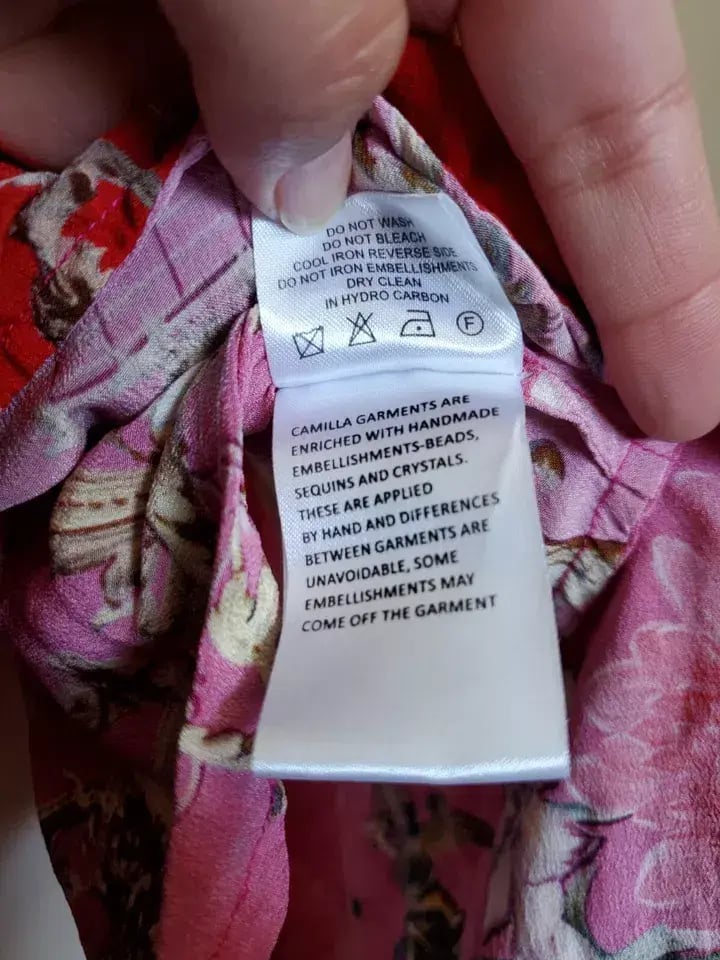 Camilla x Robbie Williams Button Front Frill Dress pink XXS What Happens on TOUR photo 5