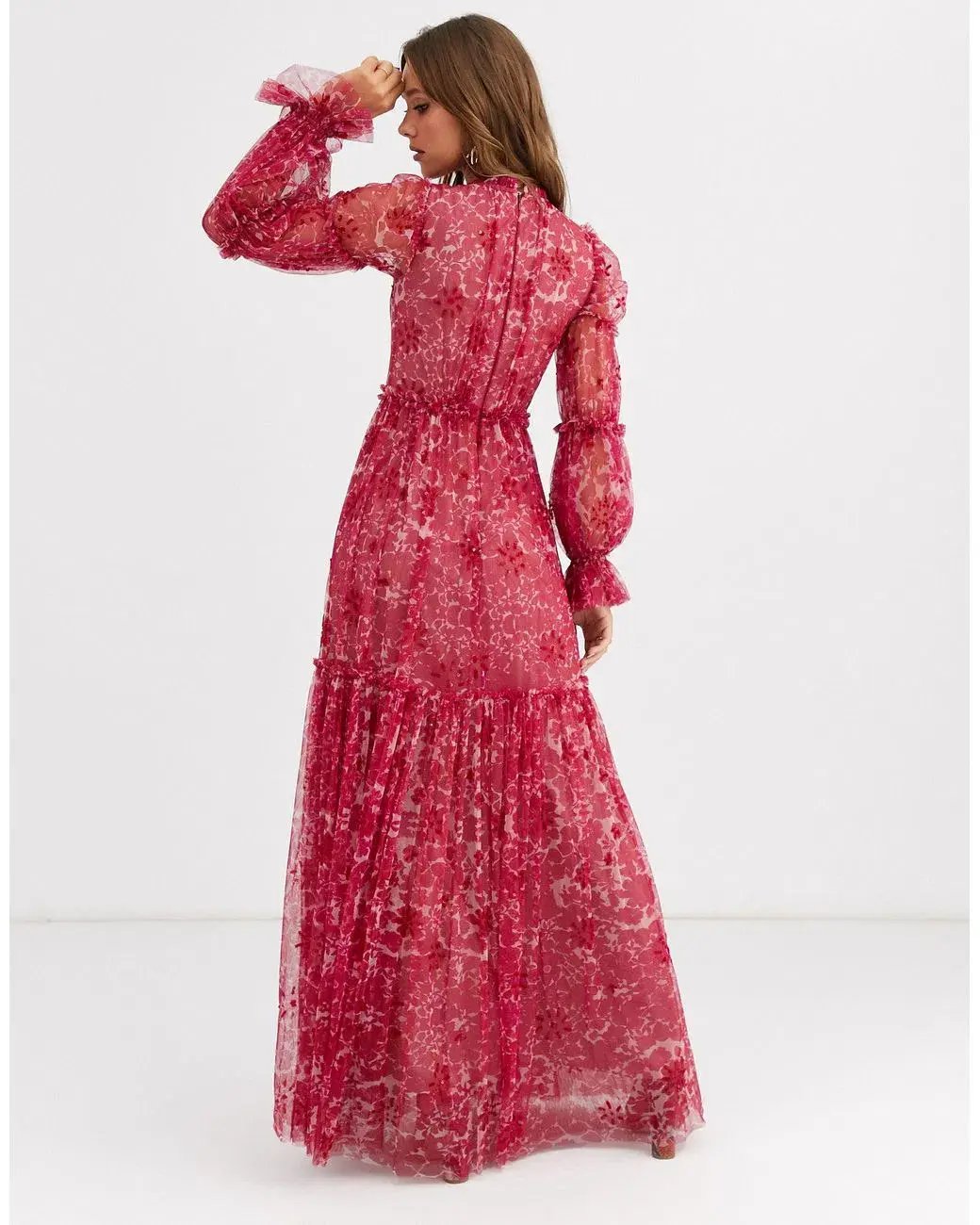 Needle and Thread Anya Embellished Gown Red Size 8 photo 3