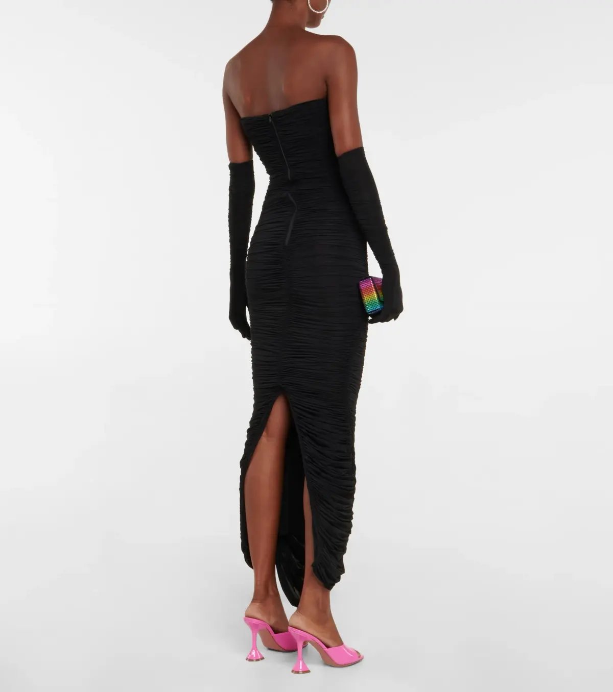Alex Perry Haynes Strapless Gown With Gloves Black Size 6 photo 3