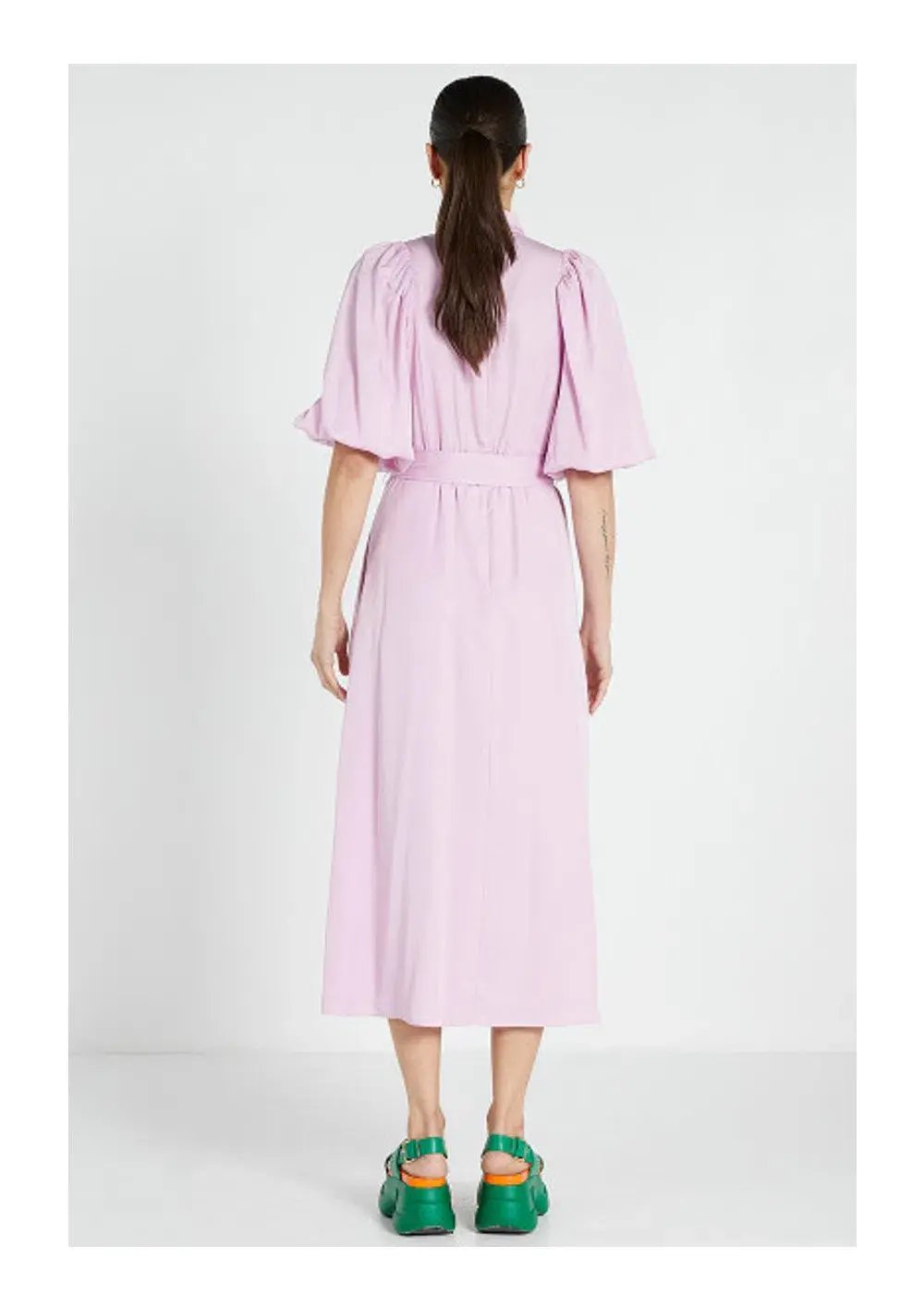 Bohemian Traders Band Collar Midi Dress in Lilac Size 4XL / AU 22 photo 2