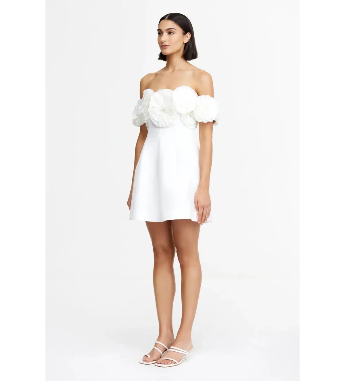 Acler Trusley Mini Dress Ivory Size 14 photo 2