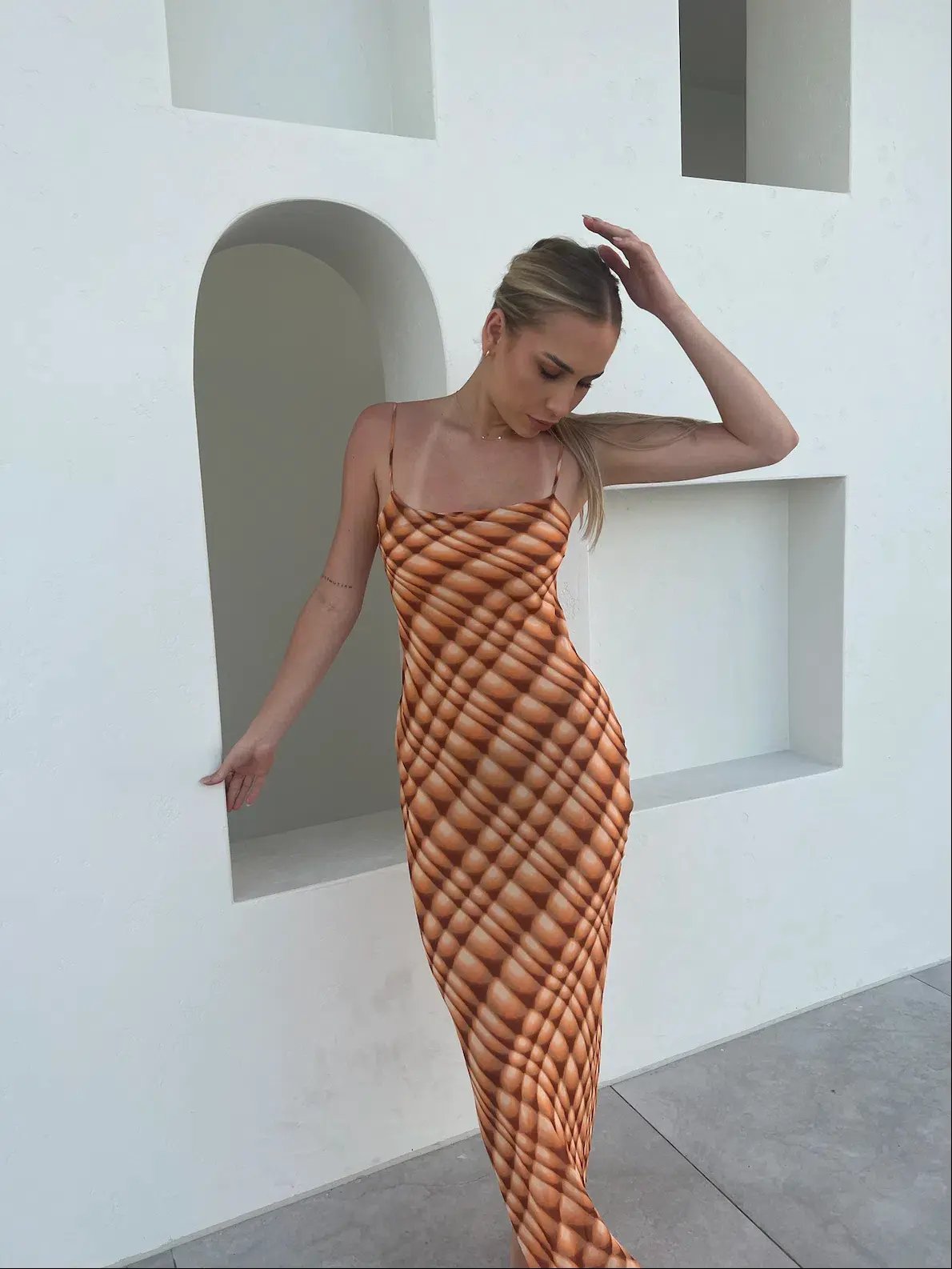 Bec & Bridge Soleil Slip Maxi Dress Print Size 8 photo 5