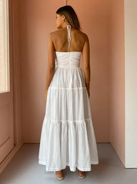 Bec & Bridge Aurora Maxi Dress Ivory Size AU 14 photo 2