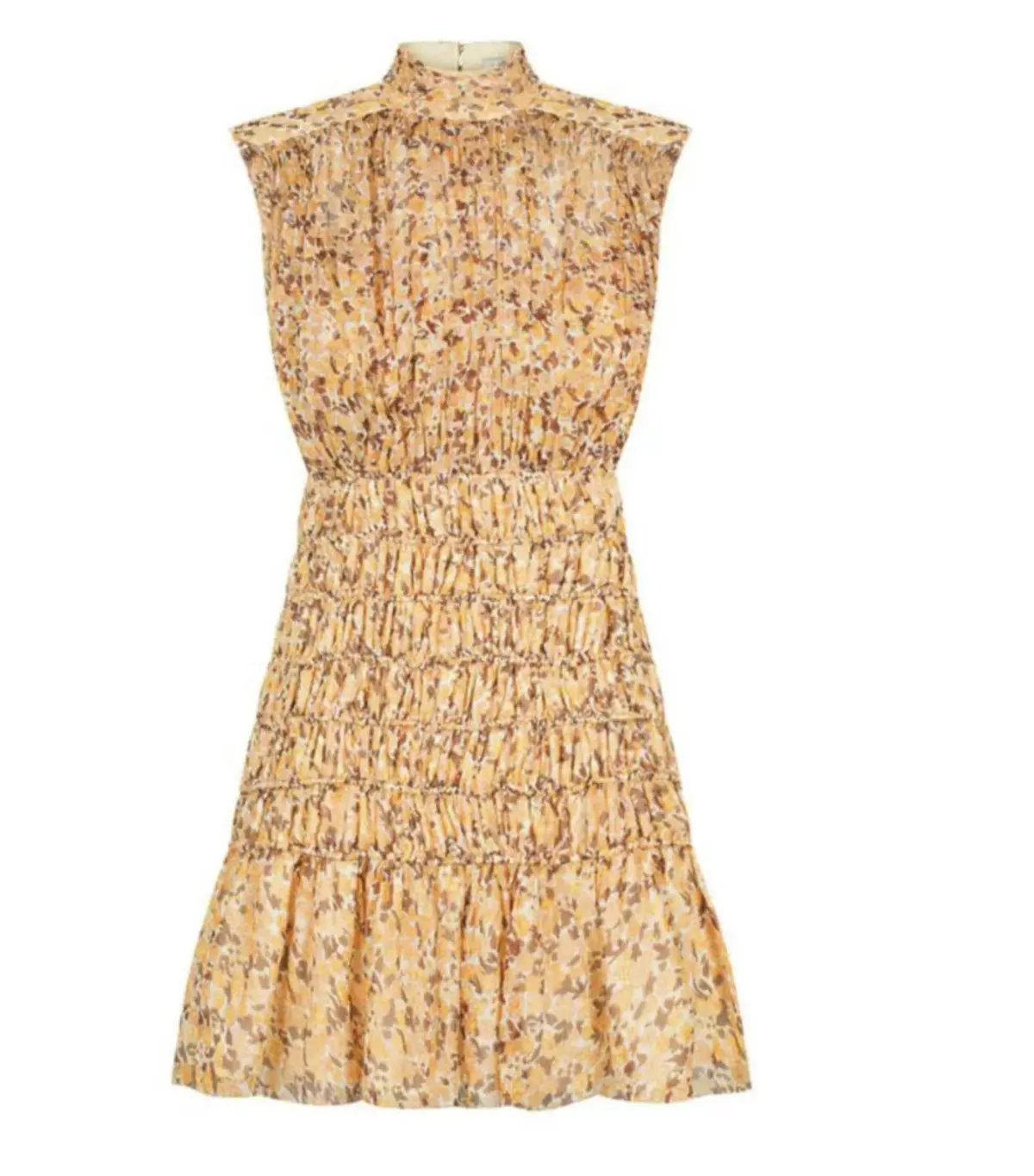 Shona Joy Colette High Neck Corded Mini Dress Print Size AU 10 photo 4